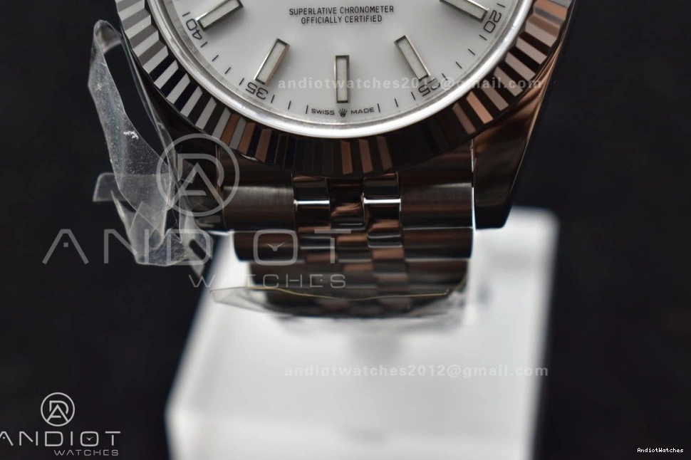 Supportive Dial SS 41 Bracelet 904L 1:1 SS Jubilee on Datejust WF White Stick 649 Edition Steel Best A 1020